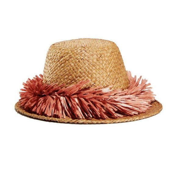 Gigi Burris Millinery Sunrise RaffiaTrim Straw Hat - Picture 2 of 2